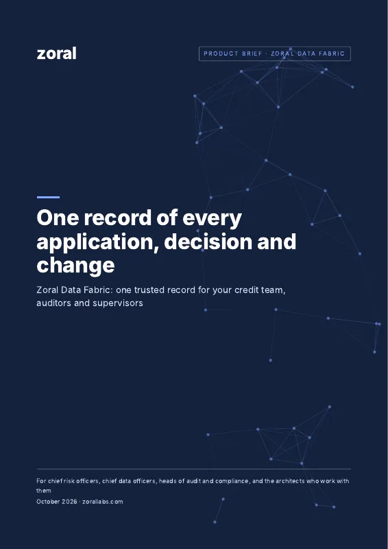 Cover of the Zoral Data Fabric product brief